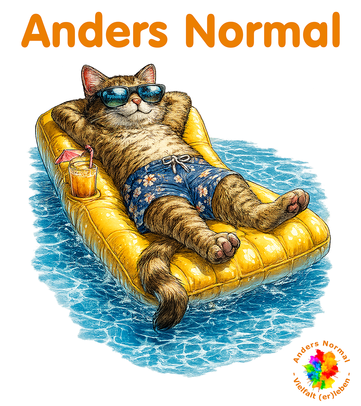Kater im Pool